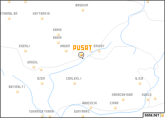 map of Pusat