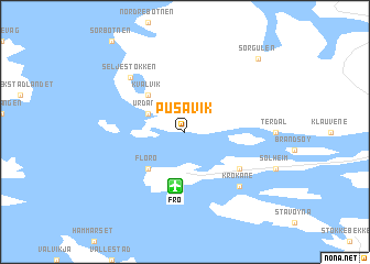 map of Pusavik