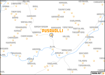 map of Pusawŏl-li