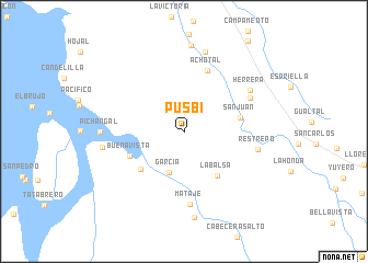 map of Pusbí