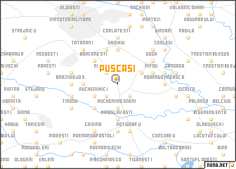 map of Puşcaşi