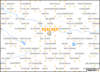 map of Püschen