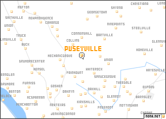 map of Puseyville