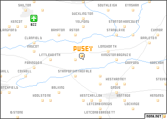 map of Pusey