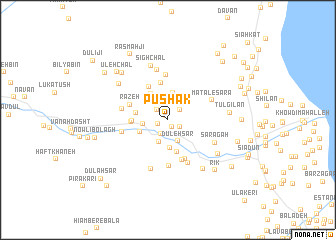 map of Pūshak