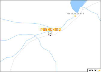 map of Pushchino