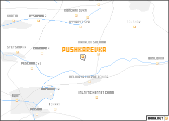 map of Pushkarëvka