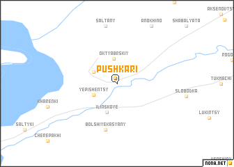 map of Pushkari