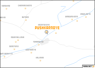 map of Pushkarnoye