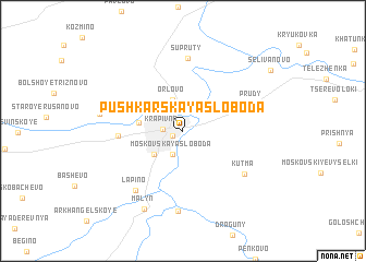 map of Pushkarskaya Sloboda