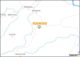 map of Pushkino