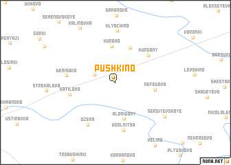 map of Pushkino