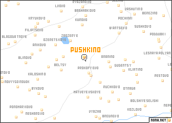 map of Pushkino