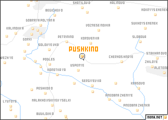 map of Pushkino