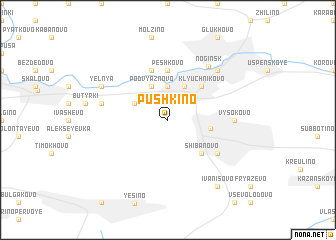 map of Pushkino