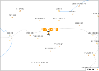 map of Pushkino