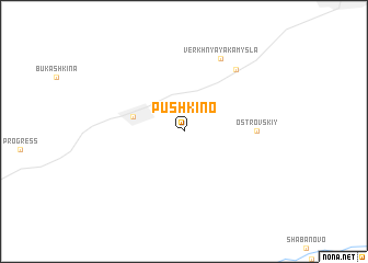 map of Pushkino