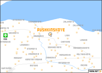 map of Pushkinskoye