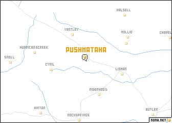 map of Pushmataha