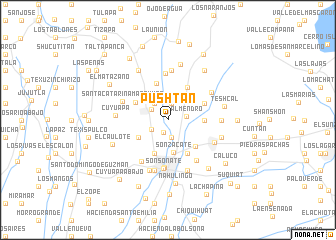 map of Pushtán