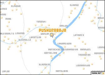 map of Pushura Baja