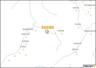 map of Pusian