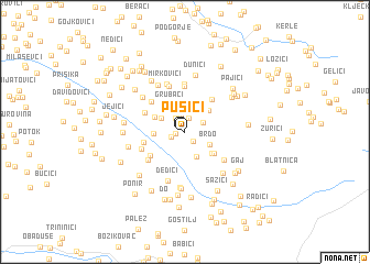 map of Pušići