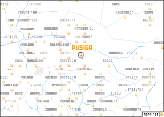 map of Pusiga