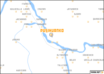 map of Pusi Huanko