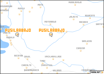 map of Pusilá Abajo