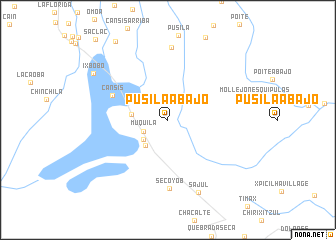 map of Pusilá Abajo