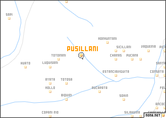 map of Pusillani