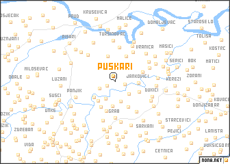 map of Puškari