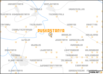 map of Puskástanya