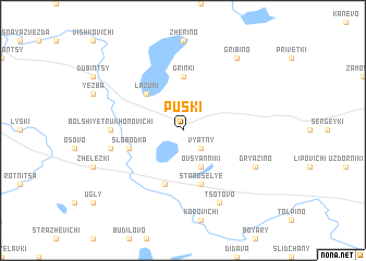 map of Pusʼki