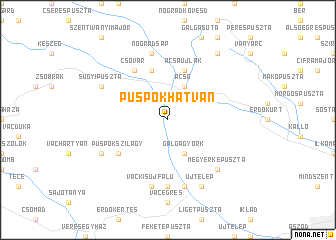 map of Püspökhatvan