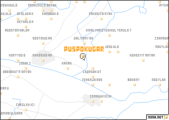 map of Püspökugar
