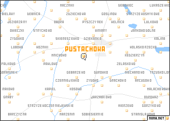 map of Pustachowa
