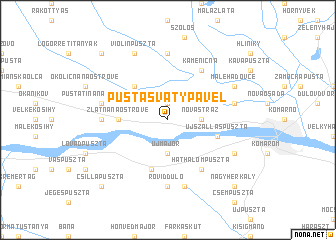 map of Pusta Svätý Pavel