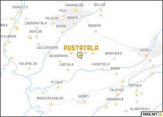 map of Püştǝtala