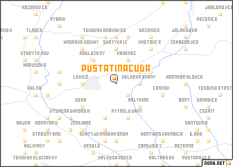 map of Pustatina Čuda