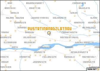 map of Pustatina nad Zlatnou