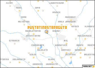 map of Pustatina Stará Guta