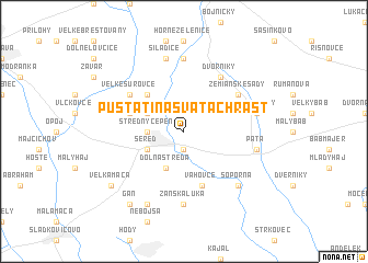 map of Pustatina Sva”tá Chrastʼ