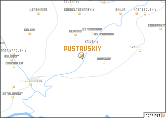 map of Pustavskiy