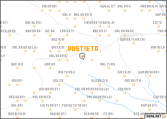 map of Pustieta