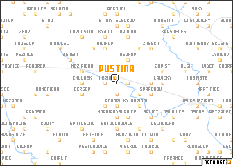 map of Pustina