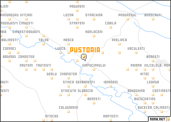 map of Pustoaia
