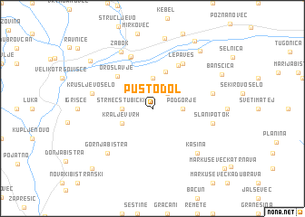 map of Pustodol