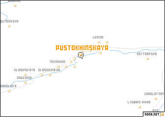 map of Pustokhinskaya